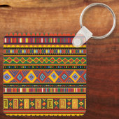 Porte-clés Motif d'art ethnique en Afrique (Verso)