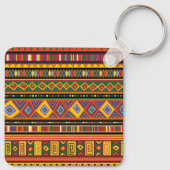 Porte-clés Motif d'art ethnique en Afrique (Dos)
