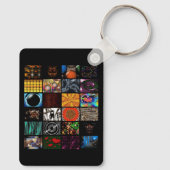 Porte-clés Motif d'arts pop décoratifs (Verso)