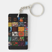Porte-clés Motif d'arts pop décoratifs (Dos)