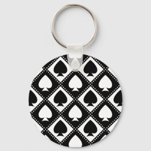 Porte-clés Motif d'as de pique