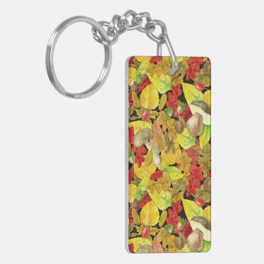 Porte-clés Motif d'automne aquarelle (Devant gauche)