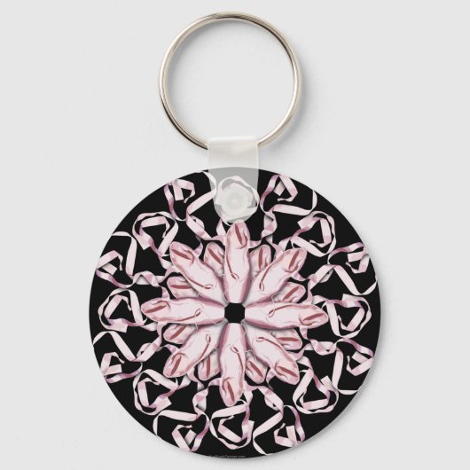 Porte-clés Motif de ballet (rose) (Recto)