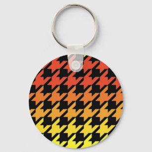 Porte-clés Motif de base orange rouge