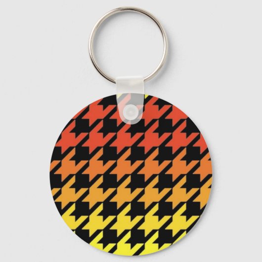 Porte-clés Motif de base orange rouge (Recto)