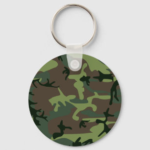 Porte-clés Motif de brun de vert de Camo de camouflage