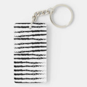 Porte-clés Motif de cactus rose monogramme (Dos)