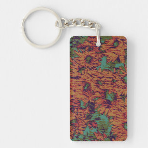 Porte-clés Motif de camouflage de tournesol et de feuille