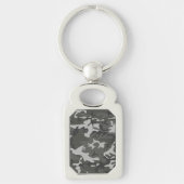 Porte-clés Motif de Camouflage gris, Motif militaire, Armée (Devant)