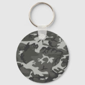 Porte-clés Motif de Camouflage gris, Motif militaire, Armée (Recto)