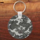 Porte-clés Motif de Camouflage gris, Motif militaire, Armée (Recto)