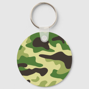 Porte-clés Motif de camouflage kaki