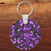 Porte-clés Motif de camouflage violet (Recto)