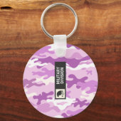 Porte-clés Motif de camouflage violet (Recto)