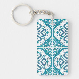 Porte-clés Motif de carreaux en céramique