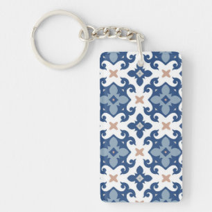 Porte-clés Motif de carreaux en céramique