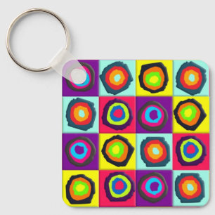 Porte-clés motif de cercles