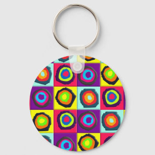 Porte-clés motif de cercles