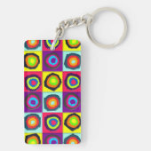 Porte-clés Motif de Cercles Colorés (Dos)