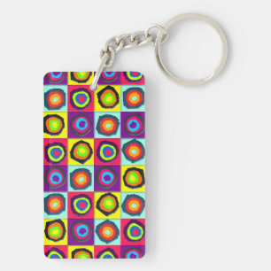 Porte-clés Motif de cercles colorés