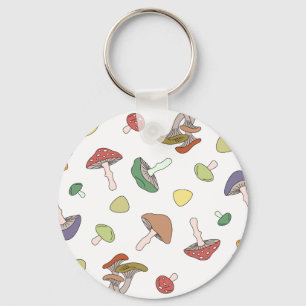Porte-clés Motif de champignons