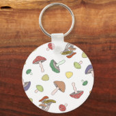 Porte-clés Motif de champignons (Recto)