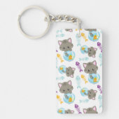 Porte-clés Motif De Chats, Chats Mignons, Chatons, Poisson (Devant)