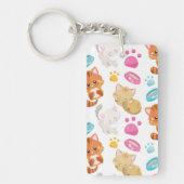 Porte-clés Motif De Chats, Chats Mignons, Kitty, Chatons, Paw (Devant)