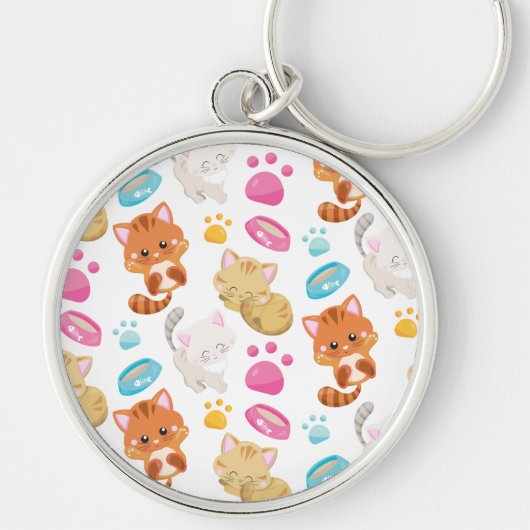 Porte-clés Motif De Chats, Chats Mignons, Kitty, Chatons, Paw (Devant)