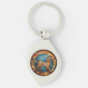 Porte-clés Motif de chien aux couleurs vives