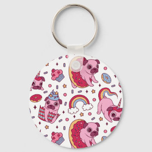 Porte-clés Motif de chien mignon pour les amoureux de chiens