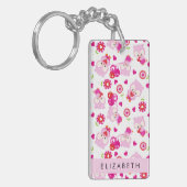 Porte-clés Motif De Chouettes, Chouettes Mignonnes, Chouettes (Devant gauche)