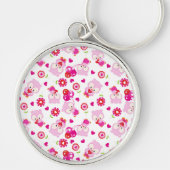 Porte-clés Motif De Chouettes, Chouettes Mignonnes, Chouettes (Devant)