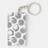 Porte-clés Motif de citron à main (Dos)