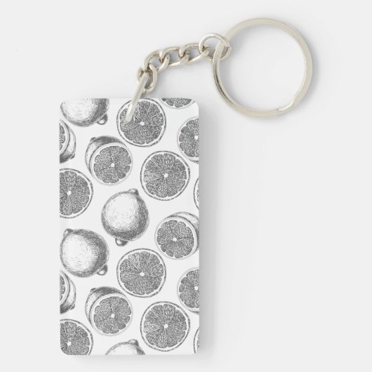 Porte-clés Motif de citron à main (Dos)