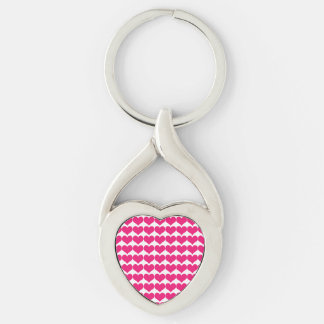 Porte-clés Motif de Coeurs mignons rose Porte - clé métalliqu