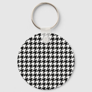 Porte-clés motif de contrôle de pied-de-poule