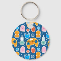 Motif de contrôleur de jeu vidéo bleu garçons