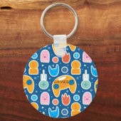 Porte-clés Motif de contrôleur de jeu vidéo bleu garçons (Recto)