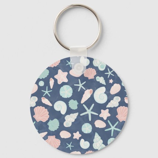 Porte-clés motif de coquillages (Recto)