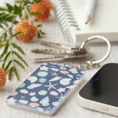 Porte-clés motif de coquillages (Devant droit)