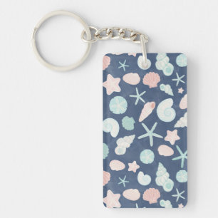 Porte-clés motif de coquillages