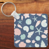 Porte-clés motif de coquillages (Recto)