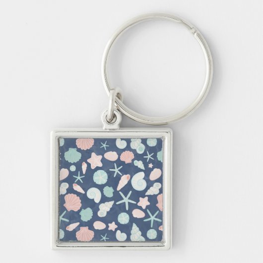 Porte-clés motif de coquillages (Devant)