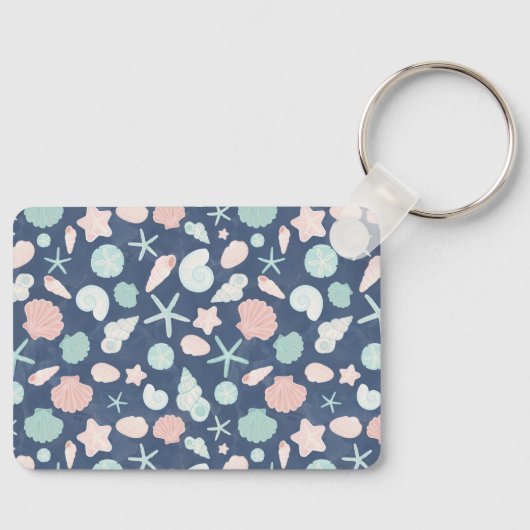 Porte-clés motif de coquillages (Recto)