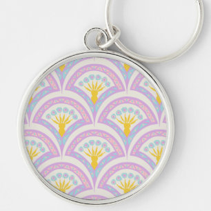 Porte-clés Motif de coquille de couleur pastel