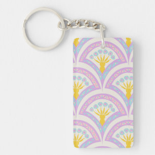 Porte-clés Motif de coquille de couleur pastel