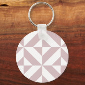 Porte-clés Motif de cube géométrique Mauve (Recto)