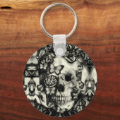 Porte-clés Motif de dentelle gothique victorienne (Recto)