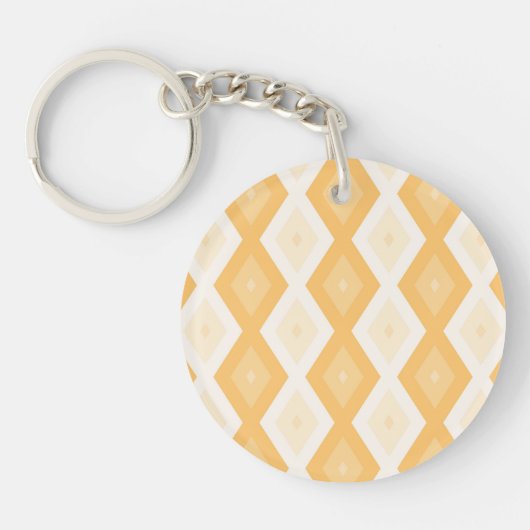 Porte-clés Motif de diamant jaune (Devant)
